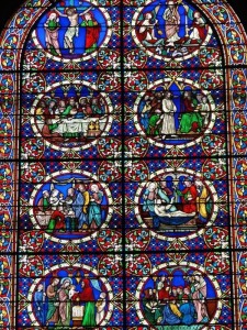 Verrière de Lusson, cathédrale de Laval